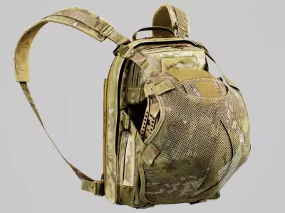 TYR Tactical Tuesday Huron Collapsible Direct Action V4 Low-poly 3D model