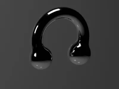 Nose ring piercing Earing Free 3D model