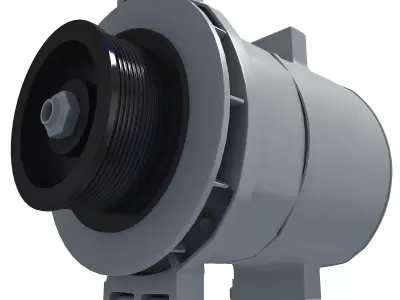 Silver Engine Part 6 3D model