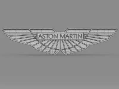 aston martin logo 3D model