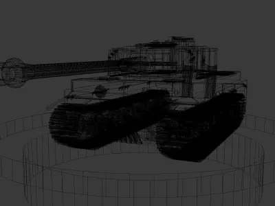 tiger tank modifed 3D model