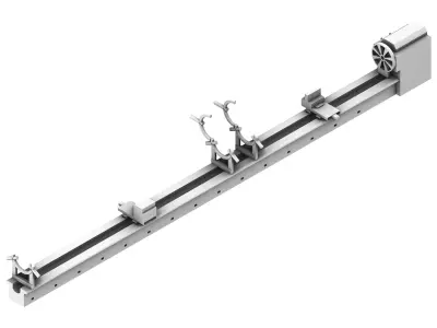 Horizontal Lathe Machine 12m 3D model