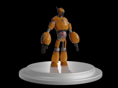 Robot orange 3D model get