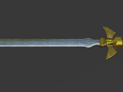 Realistic Sword legend of zelda Low-poly 3D model