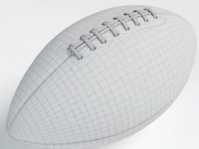 American football Ball 3D model 3