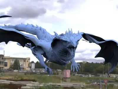 Undead Dragon 3D model