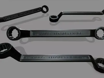 wrench 2 Low-poly 3D model