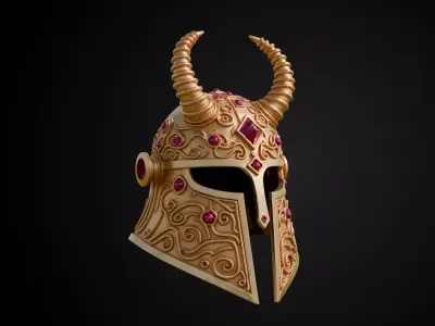 Stylized Persian Helmet - Shahs Glory 3D print model