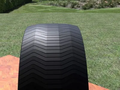 ORTAS TIRE NO 25 GAME READY Low-poly 3D model