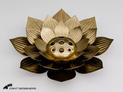 Lotus Incense Burner 3D model