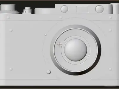 Digital Camera Model   Low-poly 3D model