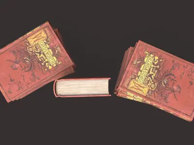 Old Poetry Book for Free Free low-poly 3D model