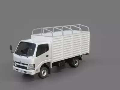 Hino 300 Wide Box Truck 3D model