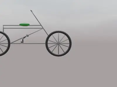 Cycle Low-poly 3D model