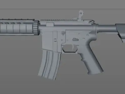 M4A4 CSGO  3D model