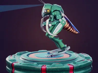 Grasshopper robot 3D model