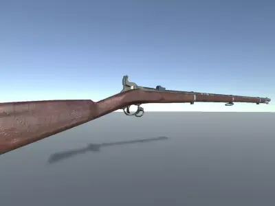 Lindsay Rifle Low-poly 3D model