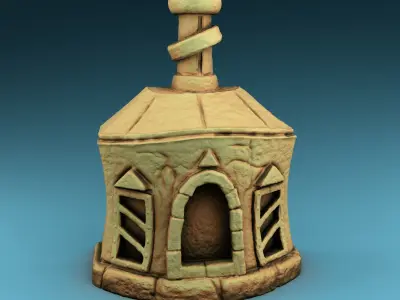 Stylized decor of Middle Ages Set Part 1 3D print model