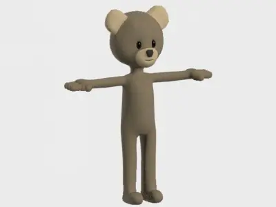Bear character 3D model