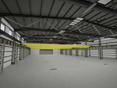 Industrial hall  3D model