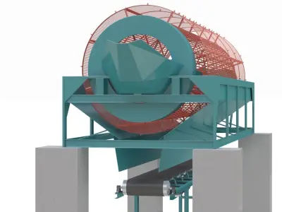 Drum Screening Machine 3D model