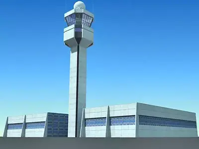 Airport Control Tower 3D model