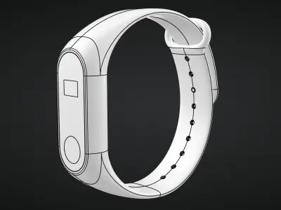 Xiaomi Mi Band 2 3D model