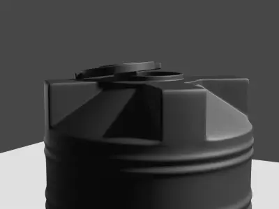 Industrial and household Water Tank Free 3D model