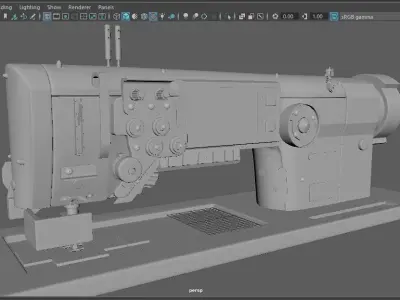 JUKI LU2800 Sewing machine 3d model Low-poly 3D model