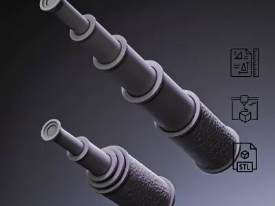 Pirate Spyglass Telescope RoZ 3D print model