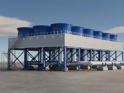 Air Cooled Condenser 3D model