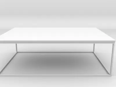 Coffe Table Wood-Steel industrial 3D model