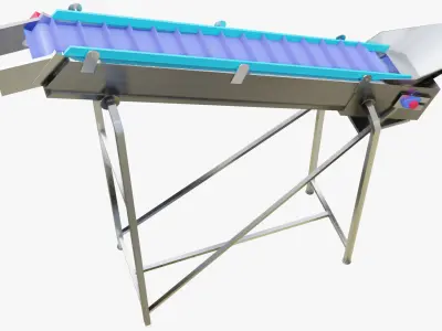 Plastic Modular Belt Elevator 3D model