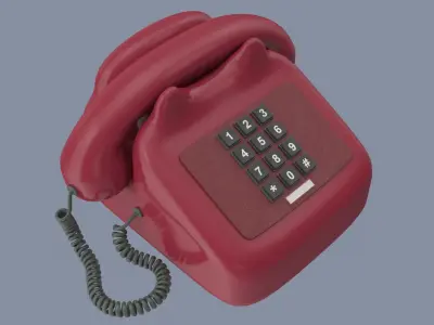 Rotary Telephone 3D model