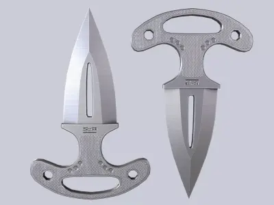 Punch dagger Low-poly 3D model