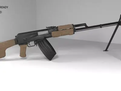 RPK-RPD ak - rifle Low-poly 3D model