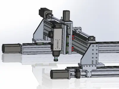 DIY CNC ROUTER - 1600x2150mm 3D model