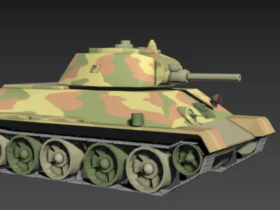 t-34 76 3D model