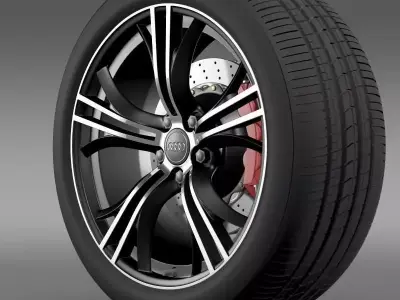 Audi R8 V10 Exclusive wheel 3D model