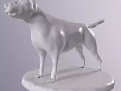dog 01 Low-poly 3D model