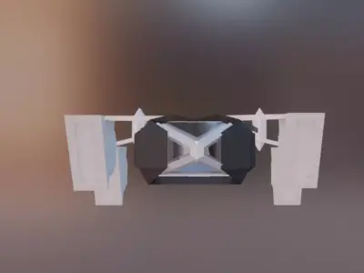 LOW-POLY cargo plane Low-poly 3D model
