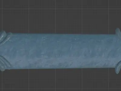 AO BARA SWORD 3D print model - BLUE ROSE SWORD - made in Blender 3D model