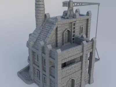 Medieval Foundry Tabletop Terrain 28 mm 3D print model purchase
