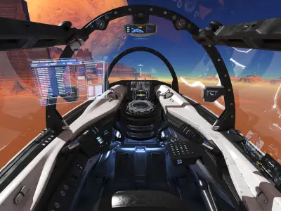 Spaceship Cockpit v4 3D model