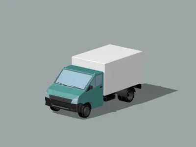 industrial goods van 3D model