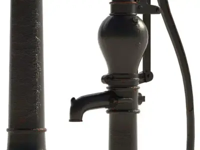 Oshkosh Water Hand Pump 3D model