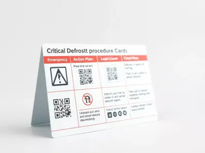 Critical Defrost Procedure Cards Model Pack Low-poly 3D model