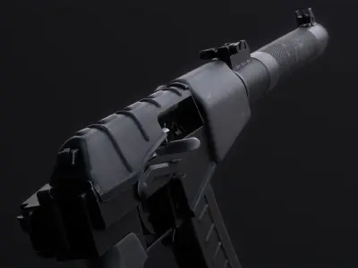 AS Val Assault Rifle Low-poly 3D model