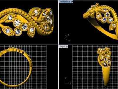 Antique Ring 3dm file 3D print model