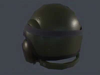 AFV-400 British Tank Crew Helmett Low-poly 3D model